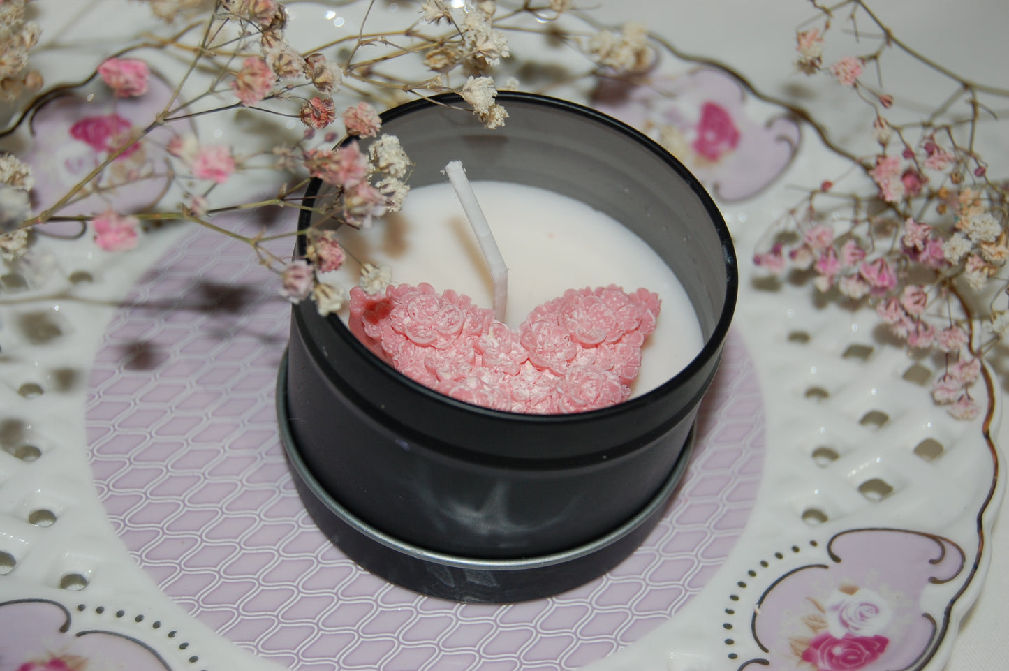 Tin with Mini Peony Butterfly