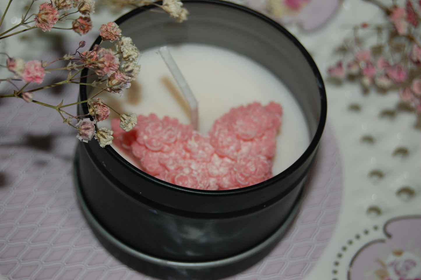 Tin with Mini Peony Butterfly