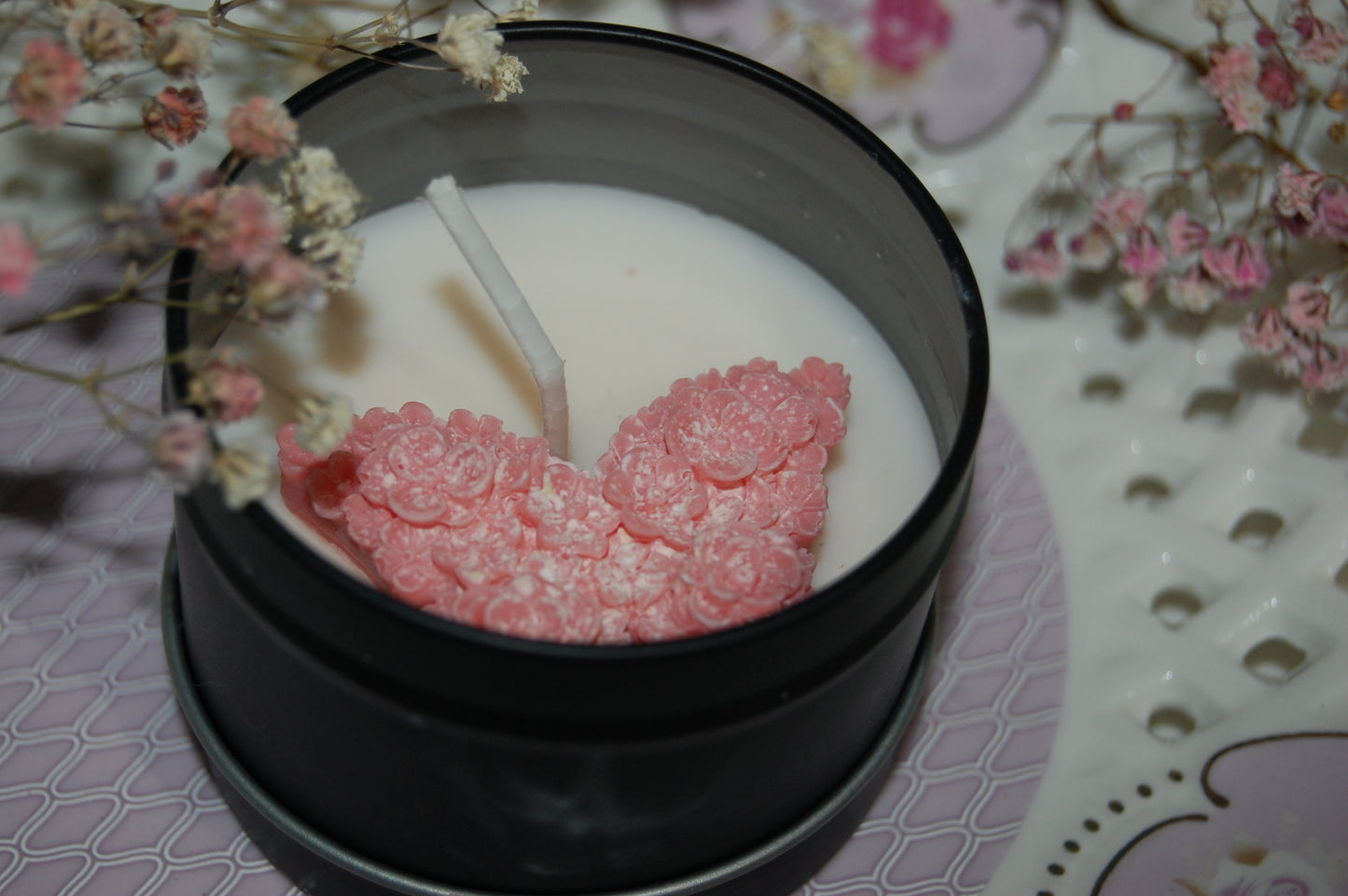 Tin with Mini Peony Butterfly